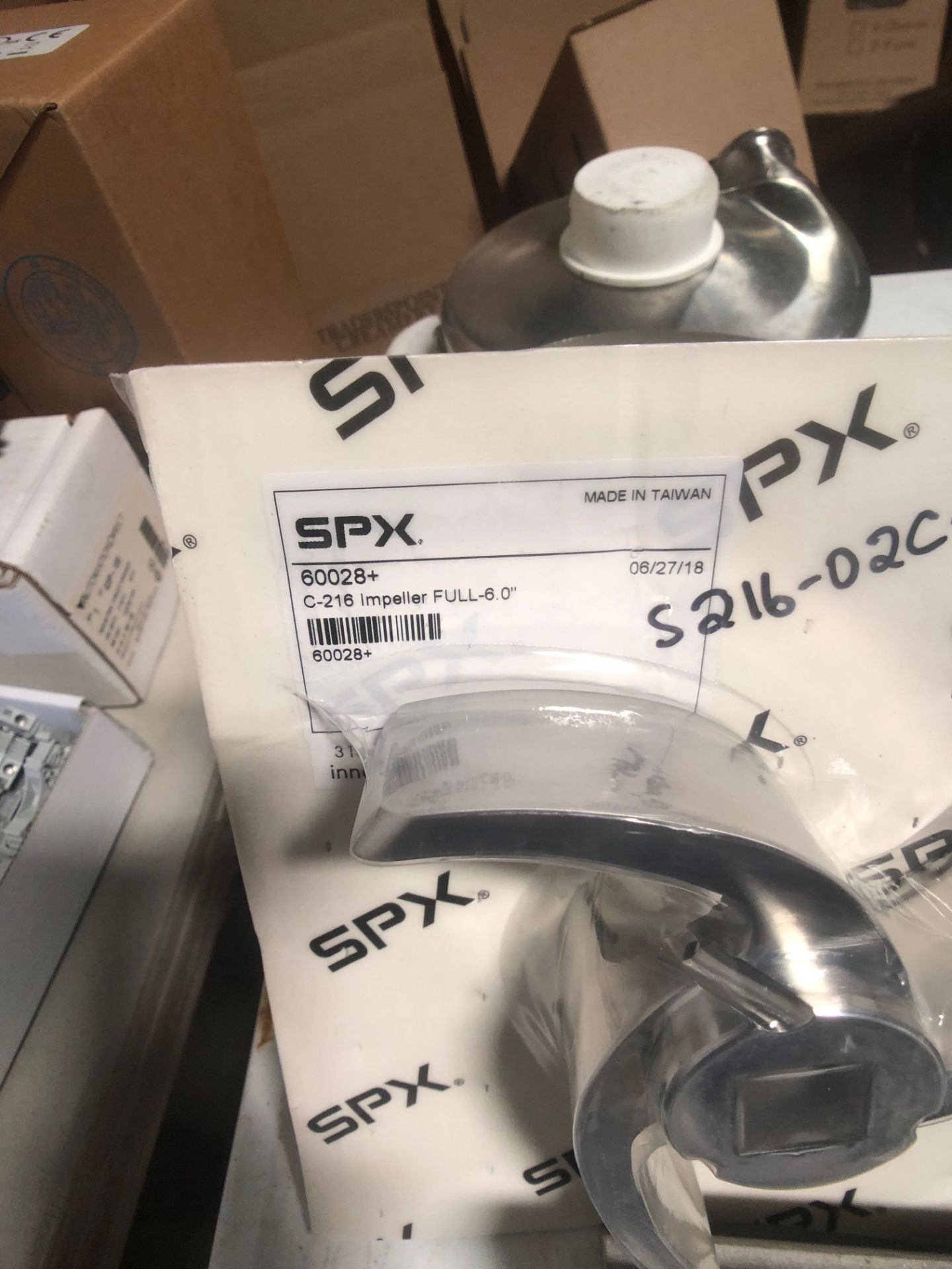 Centrifugal Pump Components, Includes New 2018 SPX 6” Impeller, Model C-216, & More - Image 2 of 5