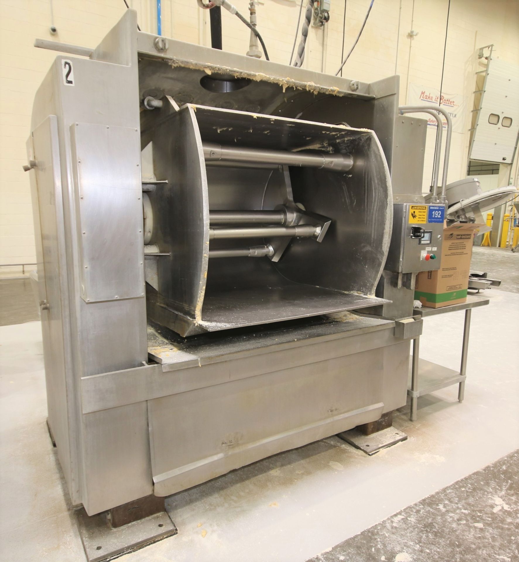 Peerless 1,000 lb. S/S Roller Bar S/S Dough Mixer, Model 5, SN 378177, with Touch Pad Display, Micro - Image 4 of 11