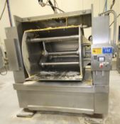 Peerless 1,000 lb. S/S Roller Bar S/S Dough Mixer, Model 5, SN 378177, with Touch Pad Display, Micro
