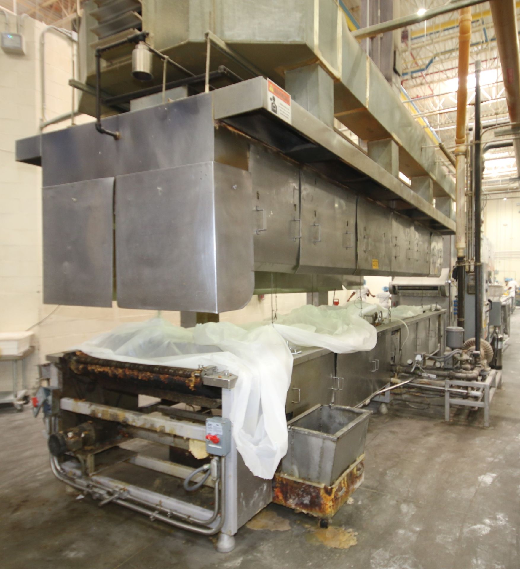 DCA 23 ft L x 65" W x 41" H Natural Gas S/S Donut Fryer, Model, SN BD 1040, Nat. Gas, 300M BTU/Hr, - Image 6 of 11