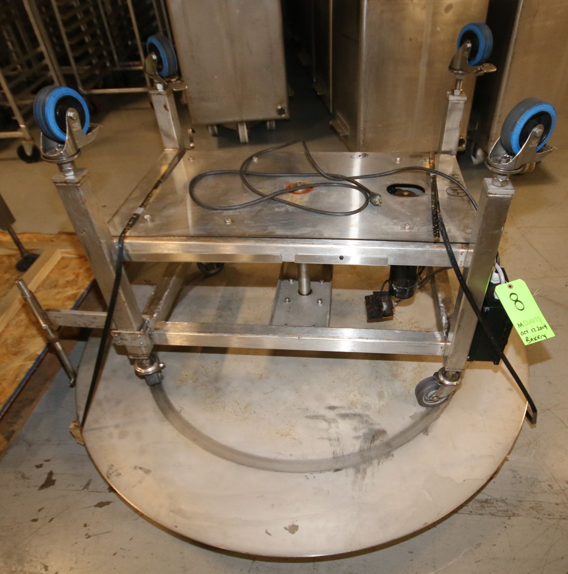 Control GMC 58" All S/S Round Accumulation Table, SN F000-0567, 34" H, with Leeson Mounted VFD, 110V - Image 2 of 4