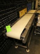 92" L x 12" W x 34" H S/S Conveyor System, with Belt & Drive Motor, S/S Legs, No Asset No. (