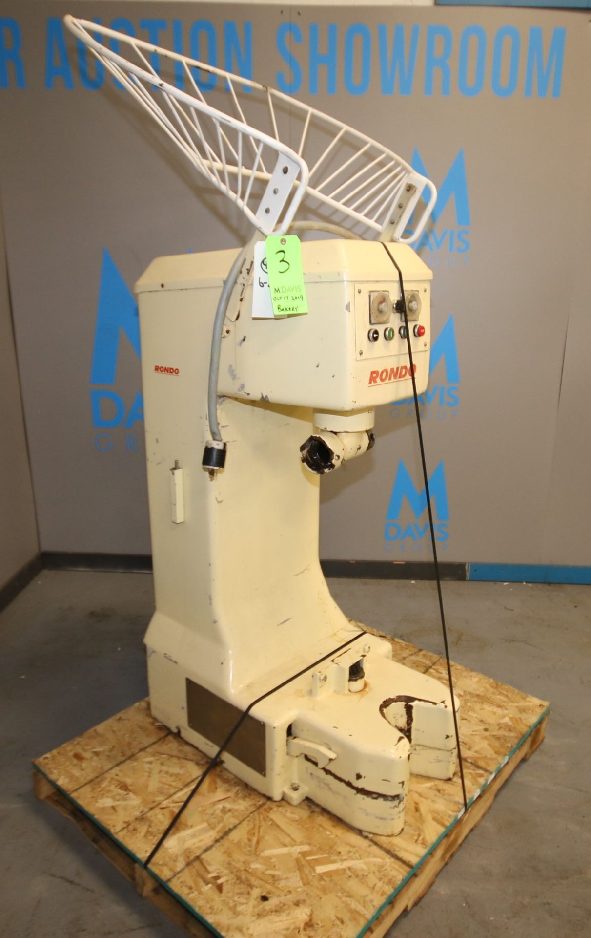 Rondo Dough Mixer, Type SA/SR 180, SN 112 54235 - 1 B, Type ADV 43/8-4S, with Gaurd, 220V (Located - Image 2 of 8