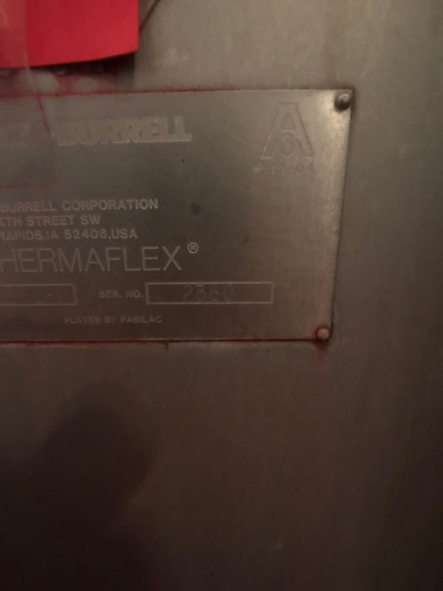 Cherry Burrell Thermaflex S/S Plate Press, Model 435SBL-1, SN 2380 (Located in Yorba Linda, CA) - Image 4 of 6
