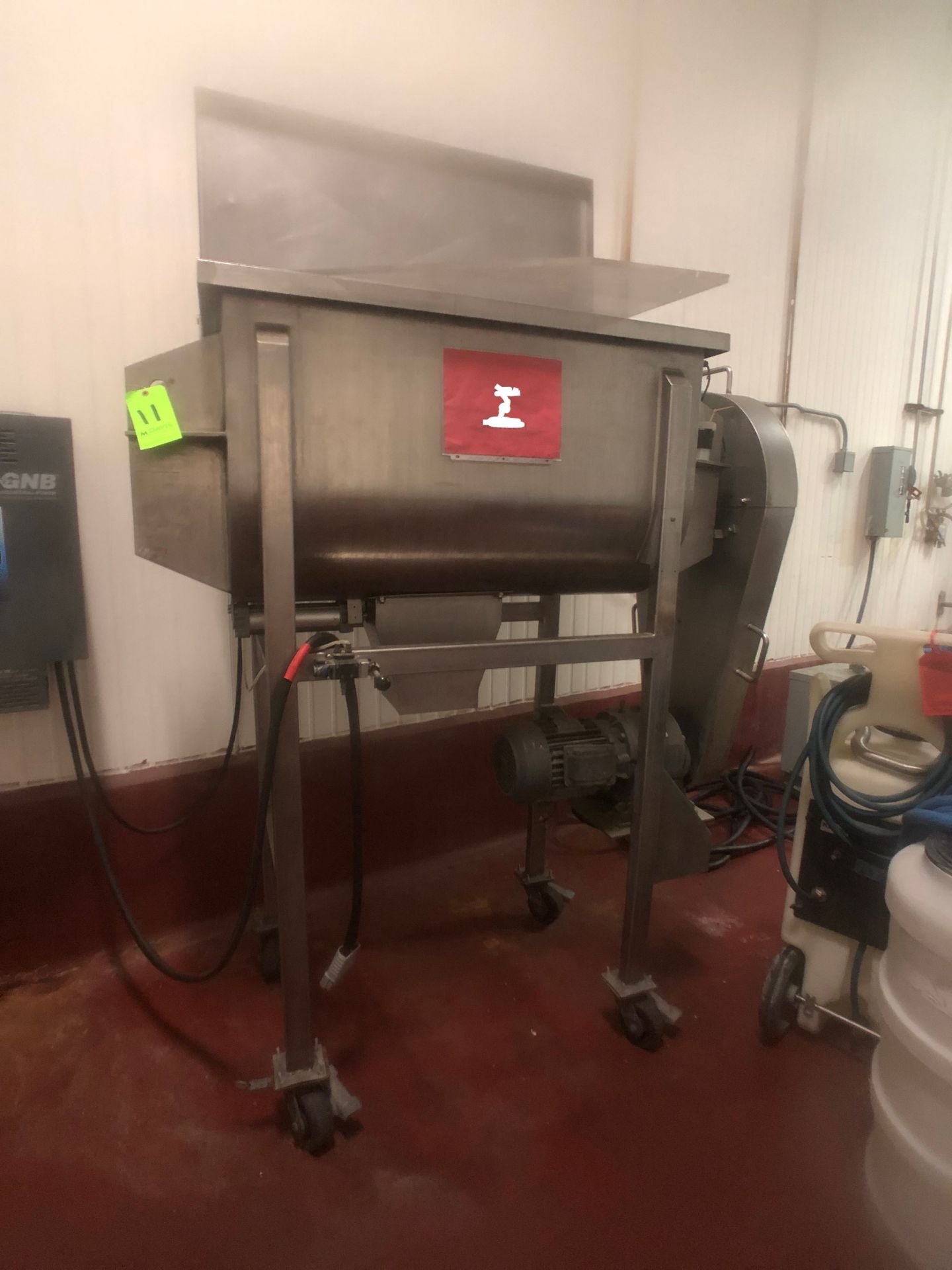 2006 Aprox. 43" L x 24" H x 22" W Portable Hinged Lid S/S Ribbon Blender, Model 10CF-SS, S/N