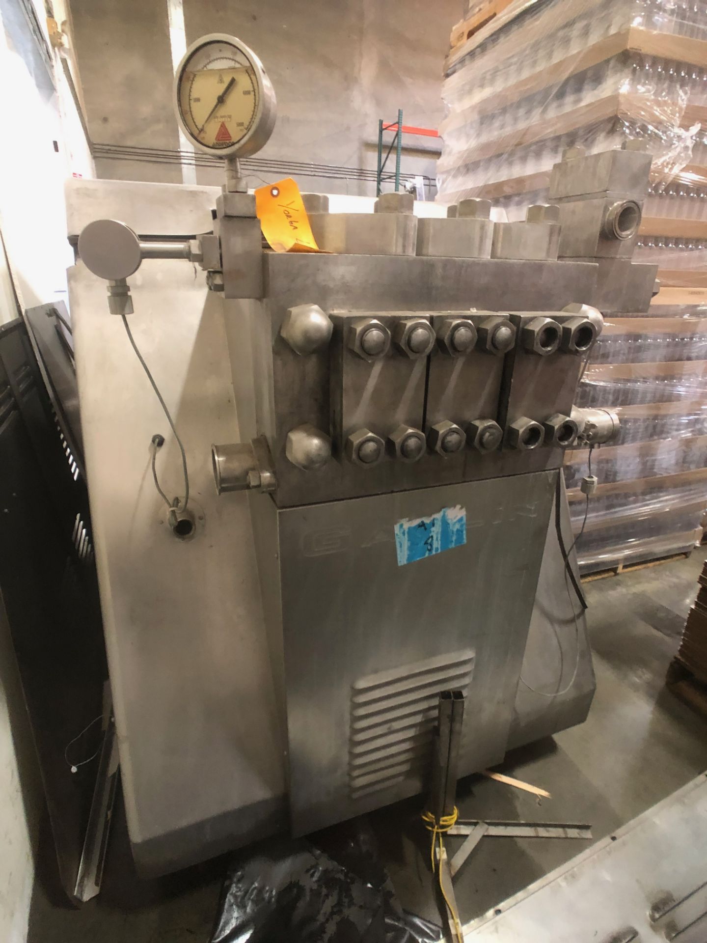 Gaulin 3-Piston Homogenizer, Model 2400-MCYS-3TPS, S/N 181-8509, with HVA; (Located in - Image 15 of 15