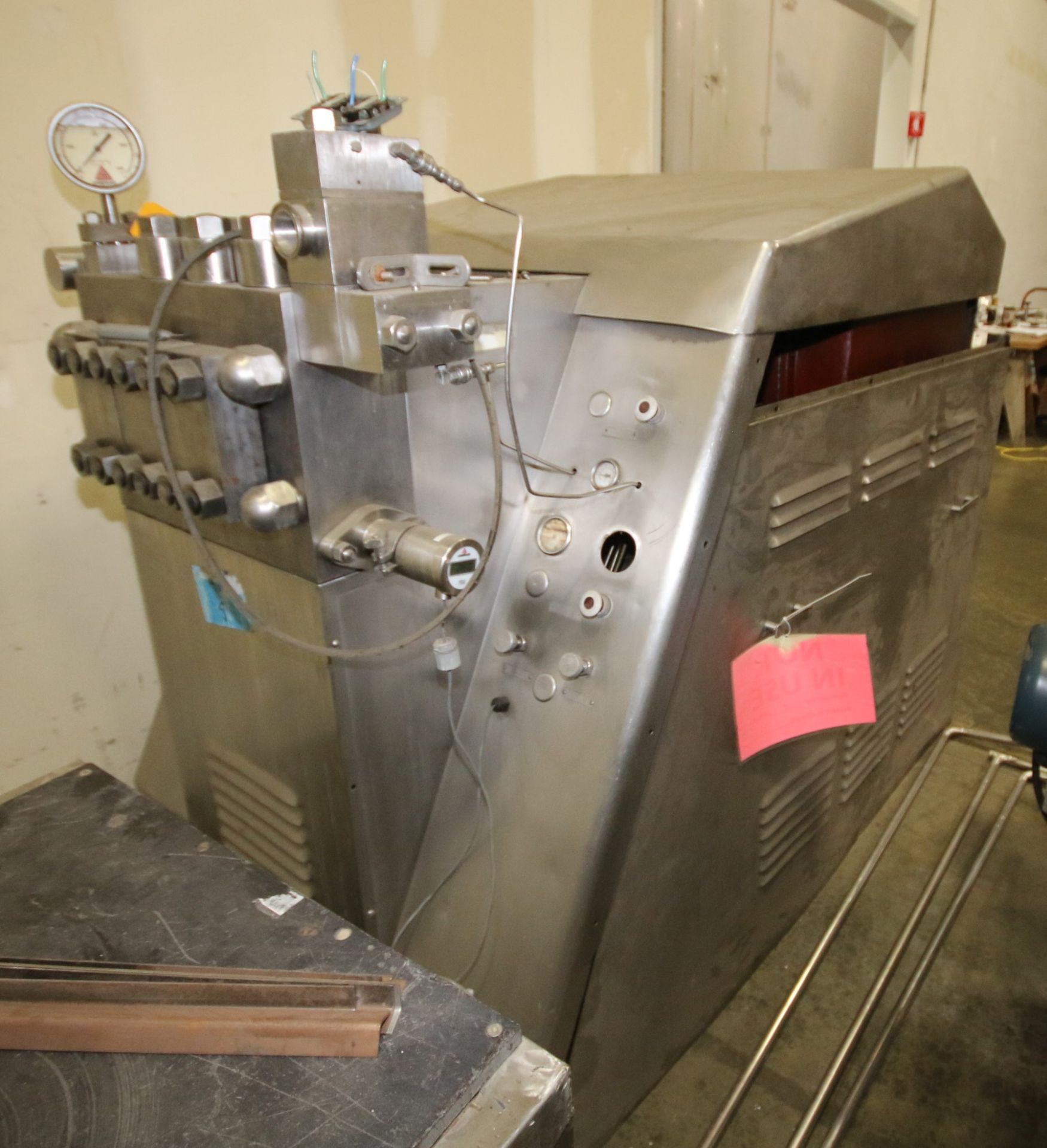 Gaulin 3-Piston Homogenizer, Model 2400-MCYS-3TPS, S/N 181-8509, with HVA; (Located in