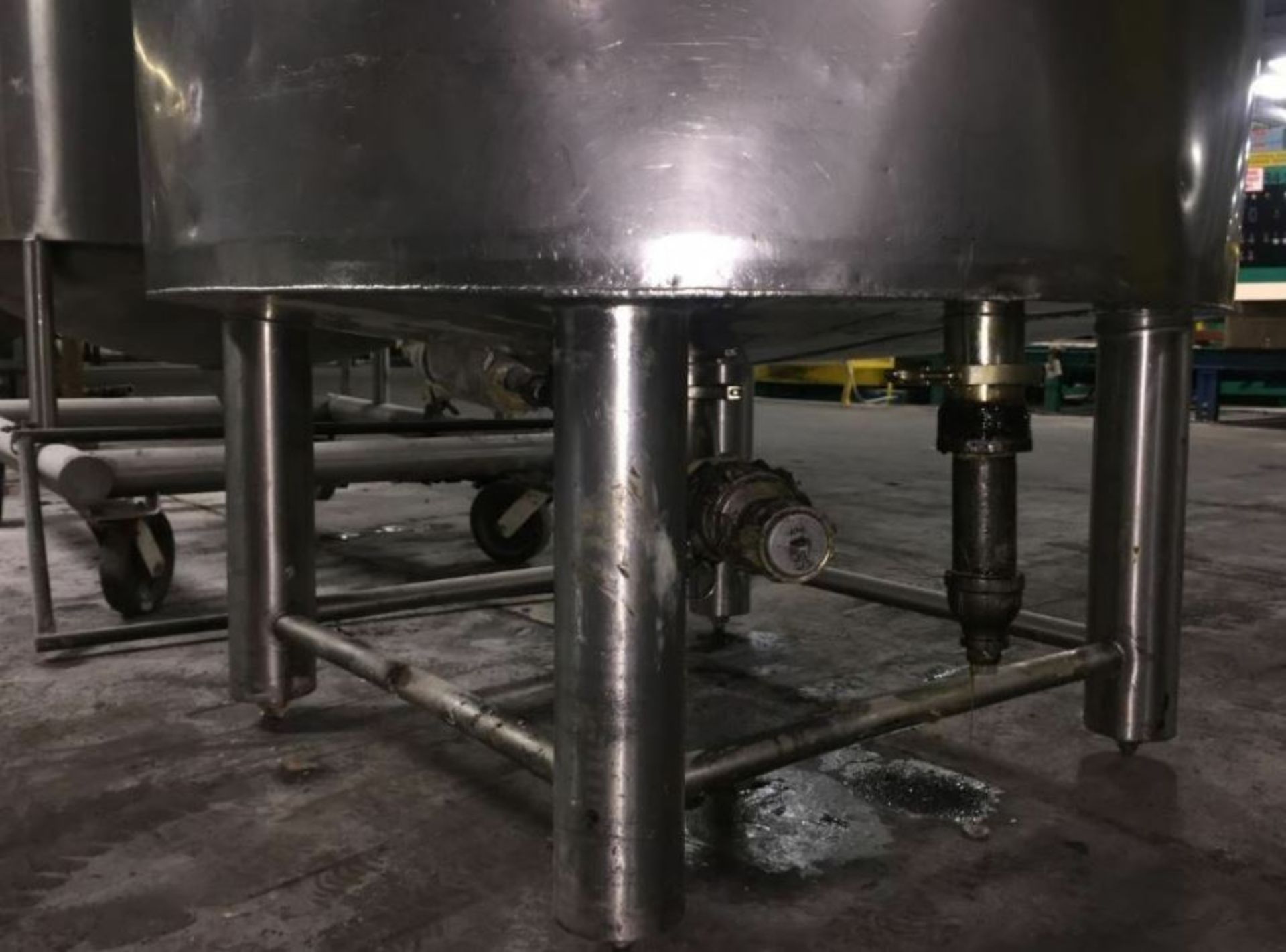 400-Gallon Stainless Steel, Jacketed and insulated process mix tank with scrape surface mixing - Bild 4 aus 10