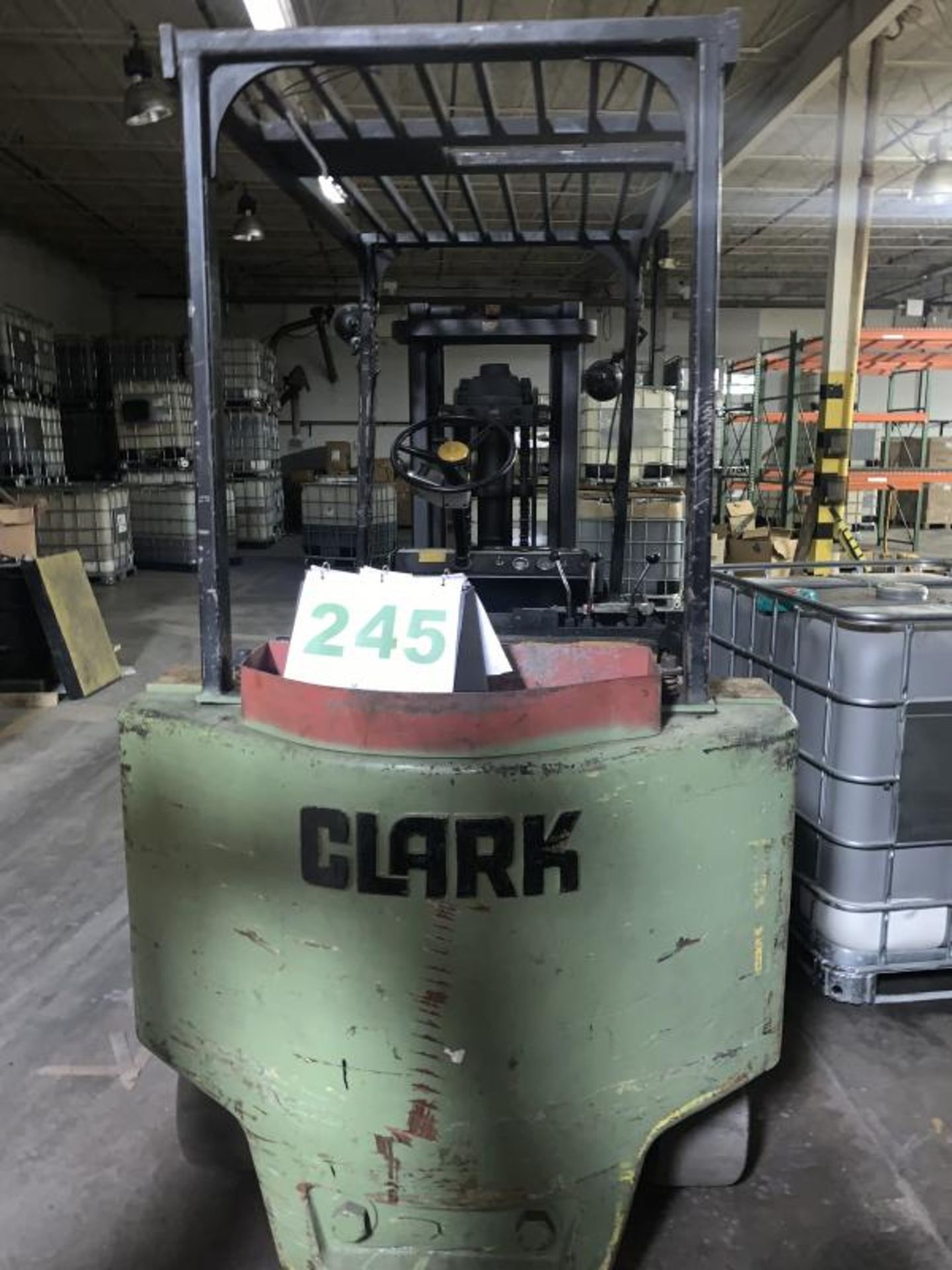 Clark Heavy duty 8000 pound Sit Down Forklift Truck battery operated and fully operational No
