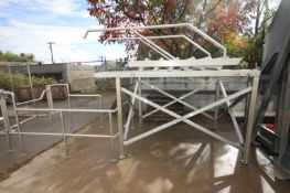 Aprox. 8 ft. 2" L x 63" W x 58" H S/S Platform with Handrail, Stairs and S/S Grating,