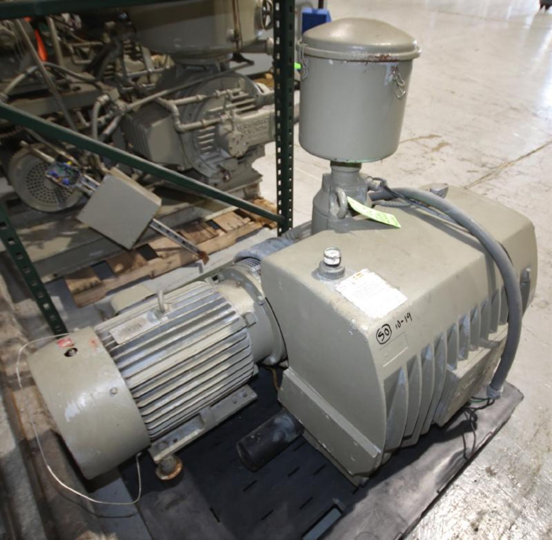 Busch 15 hp Vacuum Pump, Model R530/R590 with Multiple RPMs, 950/1155, Multiple Voltage - 208-230,