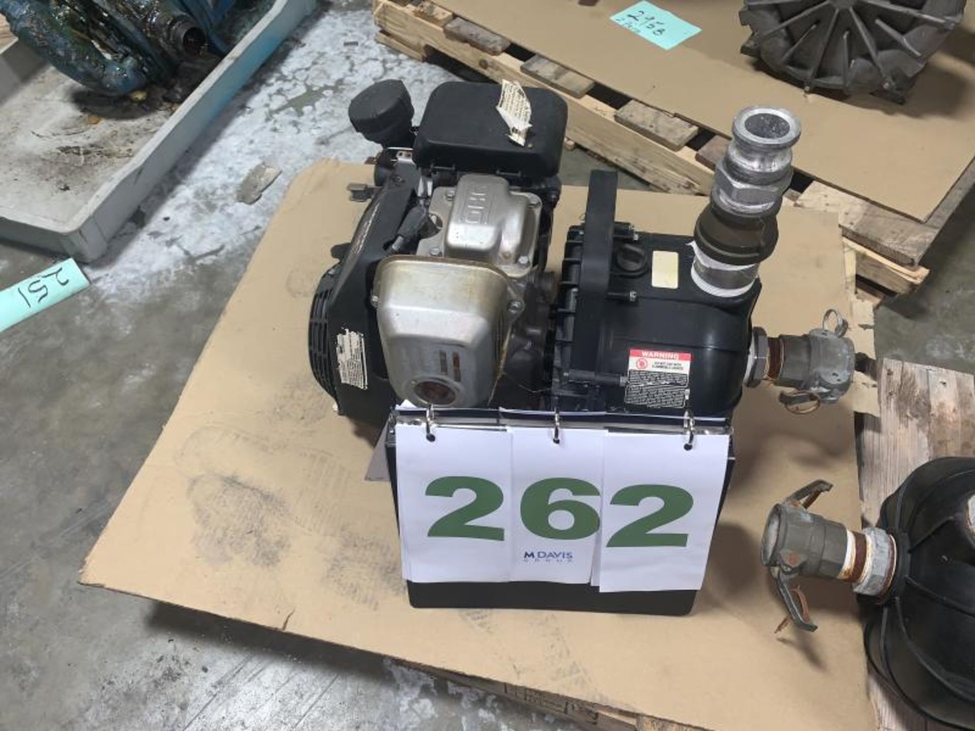 Pacer Trash Pump Honda Gas Engine -- (LOCATED IN IOWA, RIGGING INCLUDED WITH SALE PRICE) -- Optional