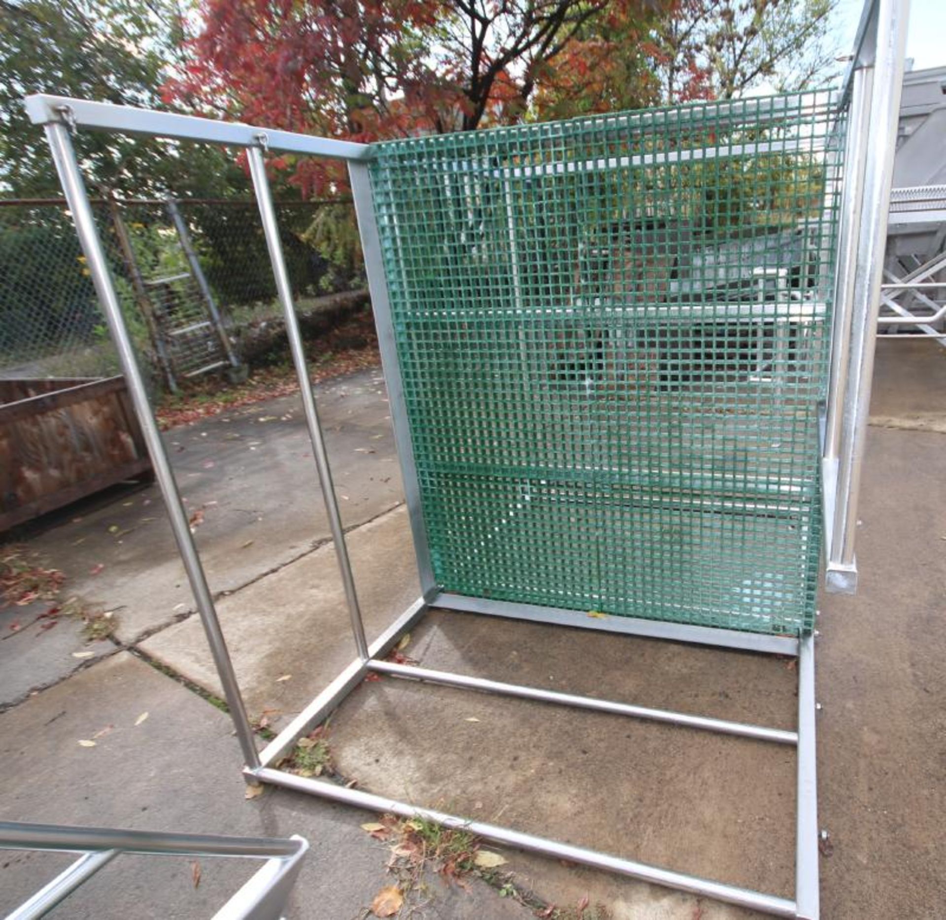 Aprox. 6 ft. L x 64" W x 54" H S/S Platform with Handrail, Stairs and Plastic Grating, - Image 2 of 3