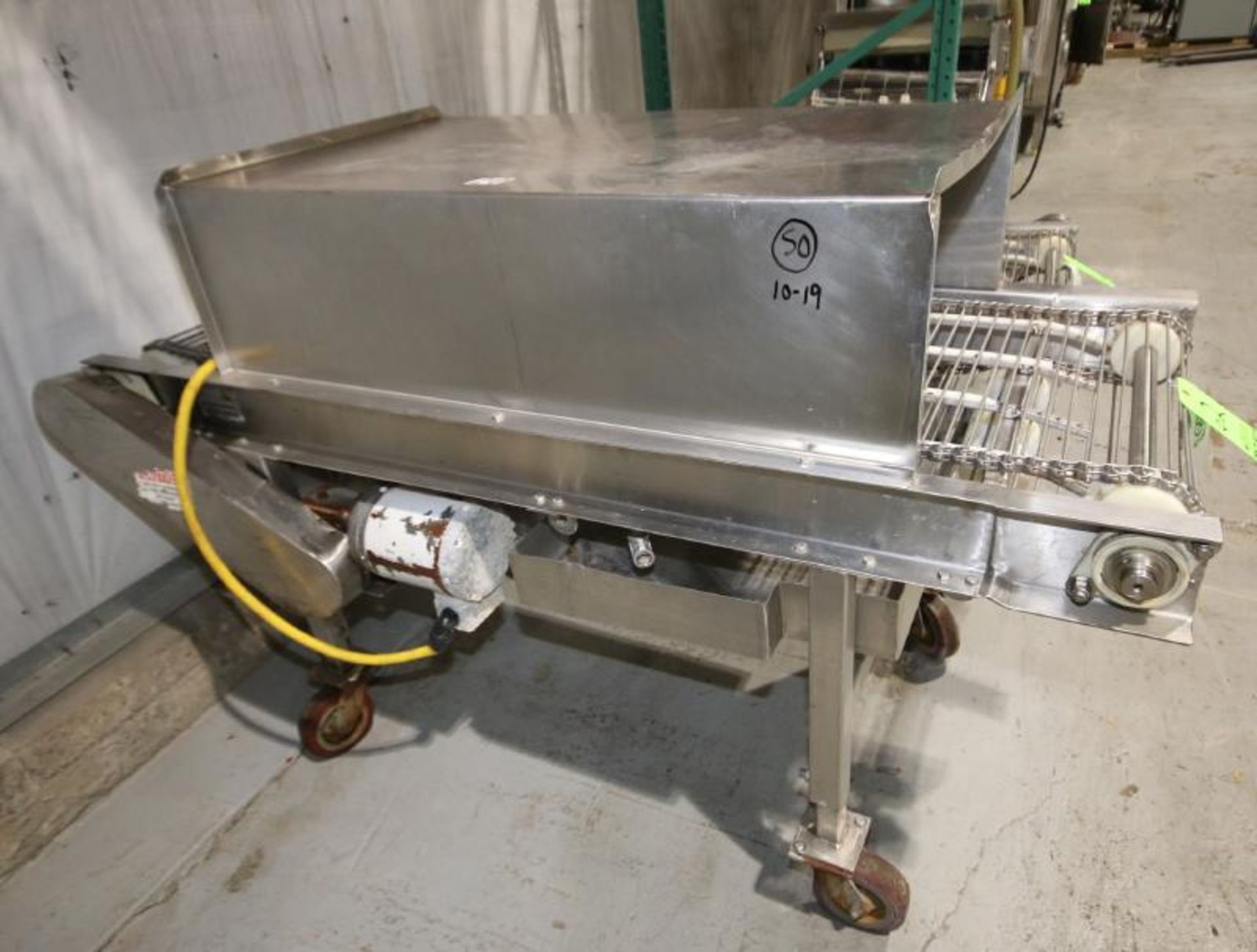 Aprox. 6 ft. L x 22" W x 33" H Enclosed Conveyor on Casters with Drive Motor (Located in Pittsburgh, - Image 3 of 3
