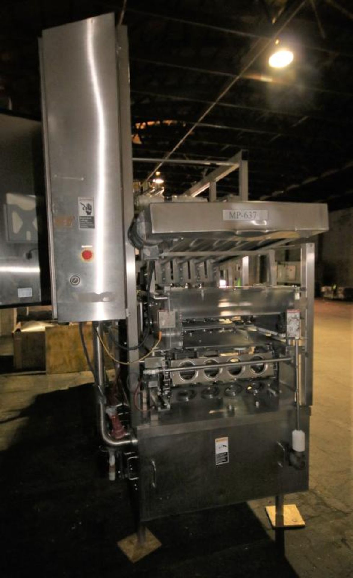 Modern Packaging 4-Wide Cup Filler, SN MP637, with Yogurt & Milk Nozzles, ~12- CPM, Run Speed is - Image 8 of 16