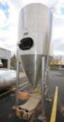 Century 1,157 Gallon Dome Top Cone Bottom Jacketed S/S Fermentation Tank, SN 1062-12, with Side