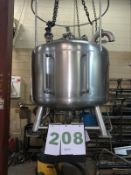200 Liters Sharpville Pharma Quality Stainelss 316L Steel Reactor, Workign Pressure 40 PSI at 300 F,