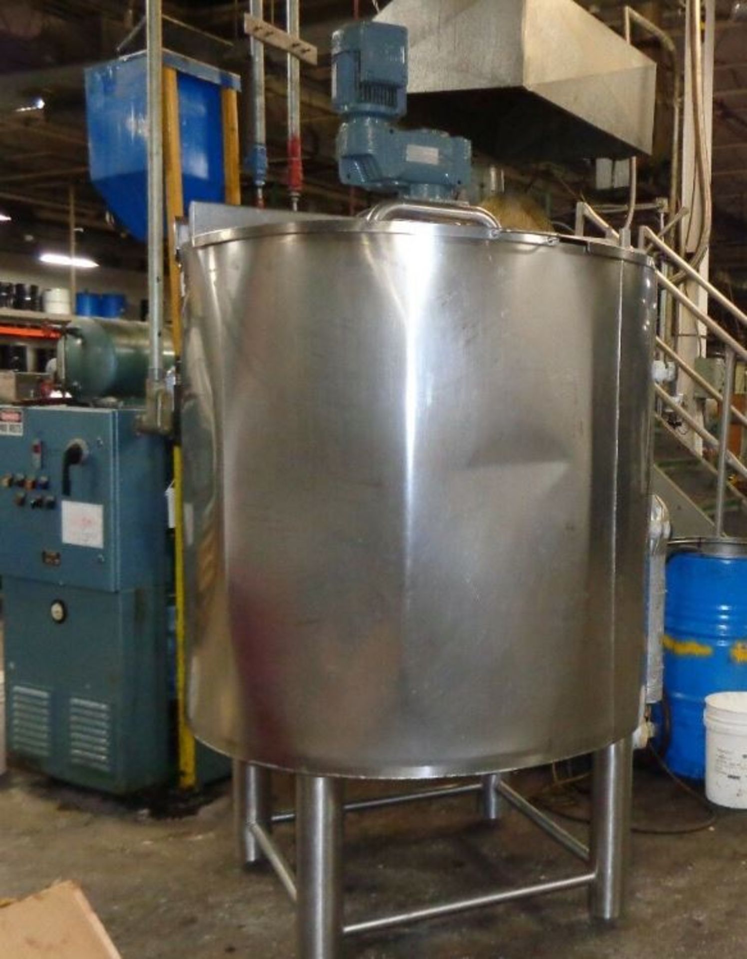 400-Gallon Stainless Steel, Jacketed and insulated process mix tank with scrape surface mixing - Bild 2 aus 10