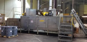 AC Horn & Co. Continuous Nut Roaster Oven, Model Telford 88, S/N 14800, Natural Gas with Infeed