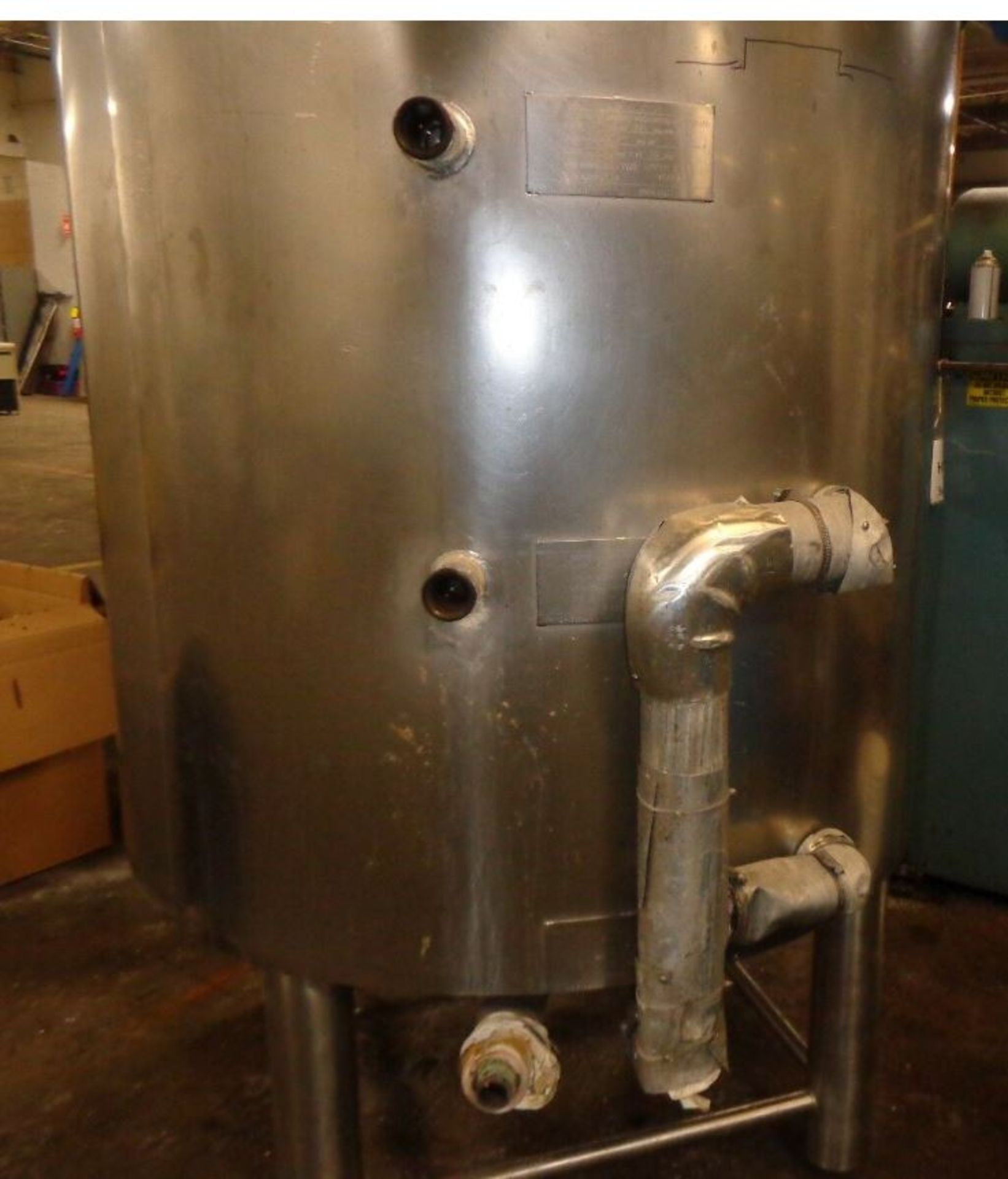 400-Gallon Stainless Steel, Jacketed and insulated process mix tank with scrape surface mixing - Bild 3 aus 10