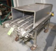 Aprox. 6 ft. L x 22" W x 33" H Enclosed Conveyor on Casters with Drive Motor (Located in Pittsburgh,