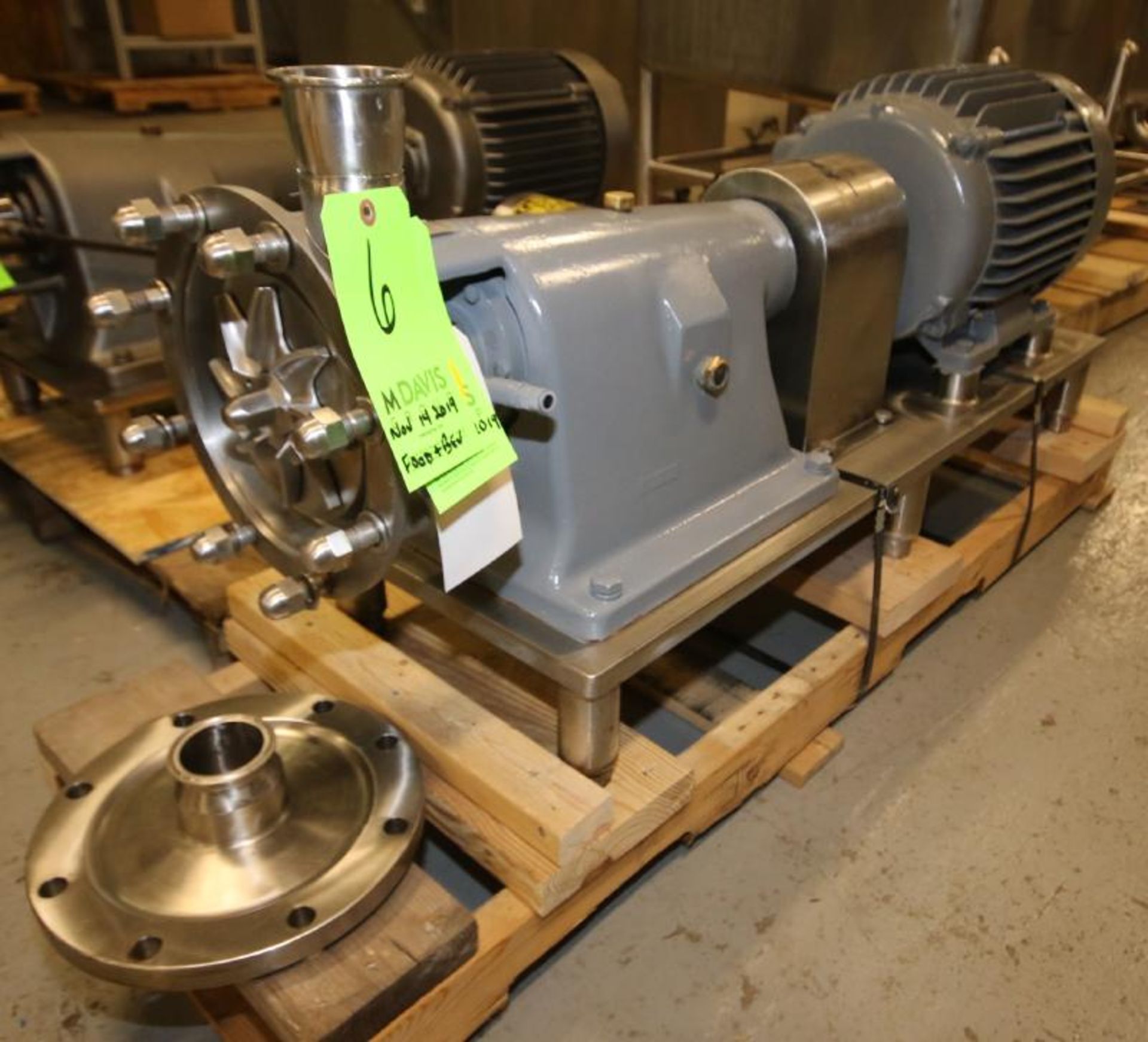 Fristam Multi Stage High Pressure S/S Centrifugal Pump, Model FM312-175, SN 72255, with 2.5" Clamp