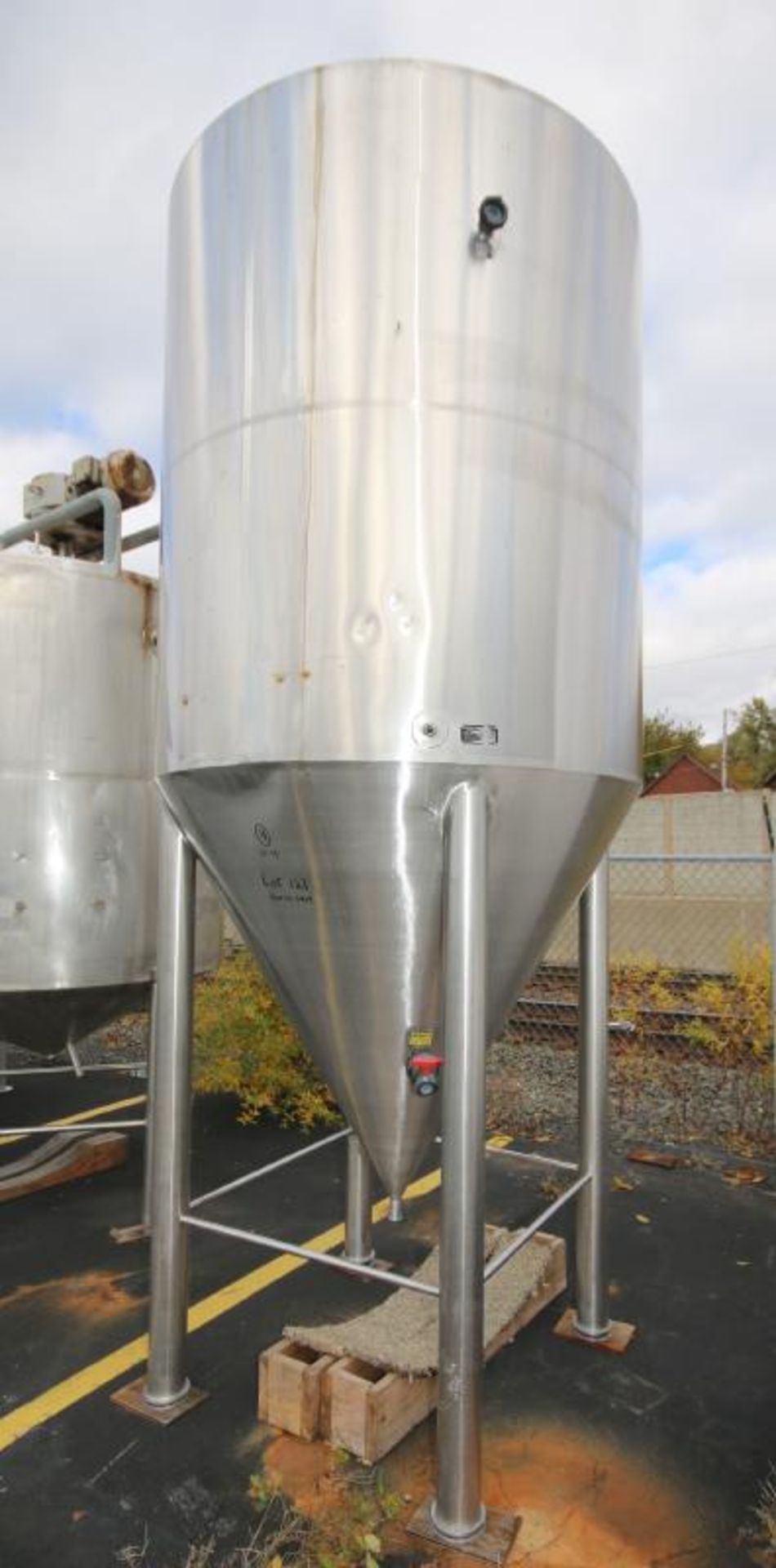 Century 1,157 Gallon Dome Top Cone Bottom Jacketed S/S Fermentation Tank, SN 1062-12, with Side - Image 7 of 11