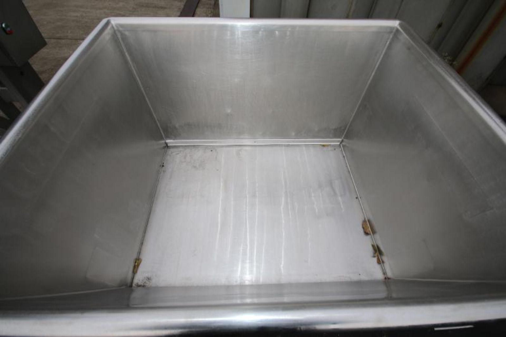 Aprox. 55" W x 48" L x 29" D S/S Trough / Hopper with Pneumatic Bottom (Located Pittsburgh, PA) - Image 2 of 3