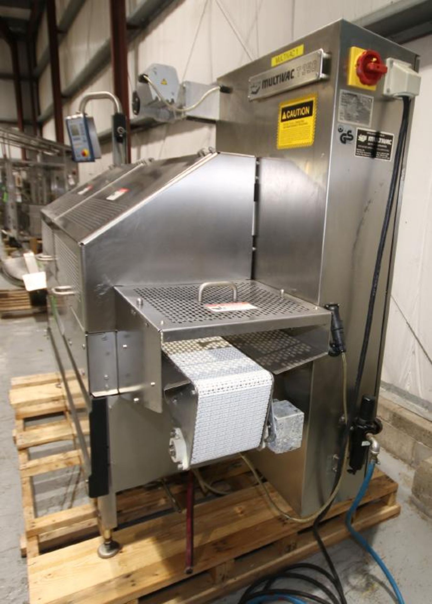 2007 MultiVac S/S Tray Sealer, Model T350, S/N 113105, Set-Up with 3-1/4" W x 5-1/2" L 2-Station - Image 8 of 20