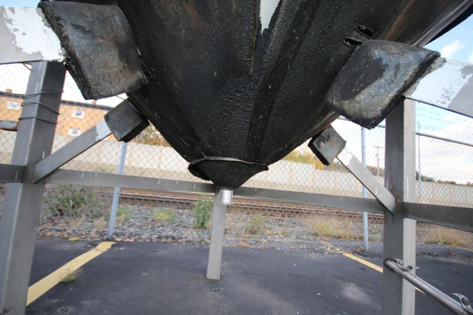 2,000 Gallon Dome Top Cone Bottom Jacketed S/S Fermentation Tank, with Side Mount Man Door, 2" - Image 8 of 9