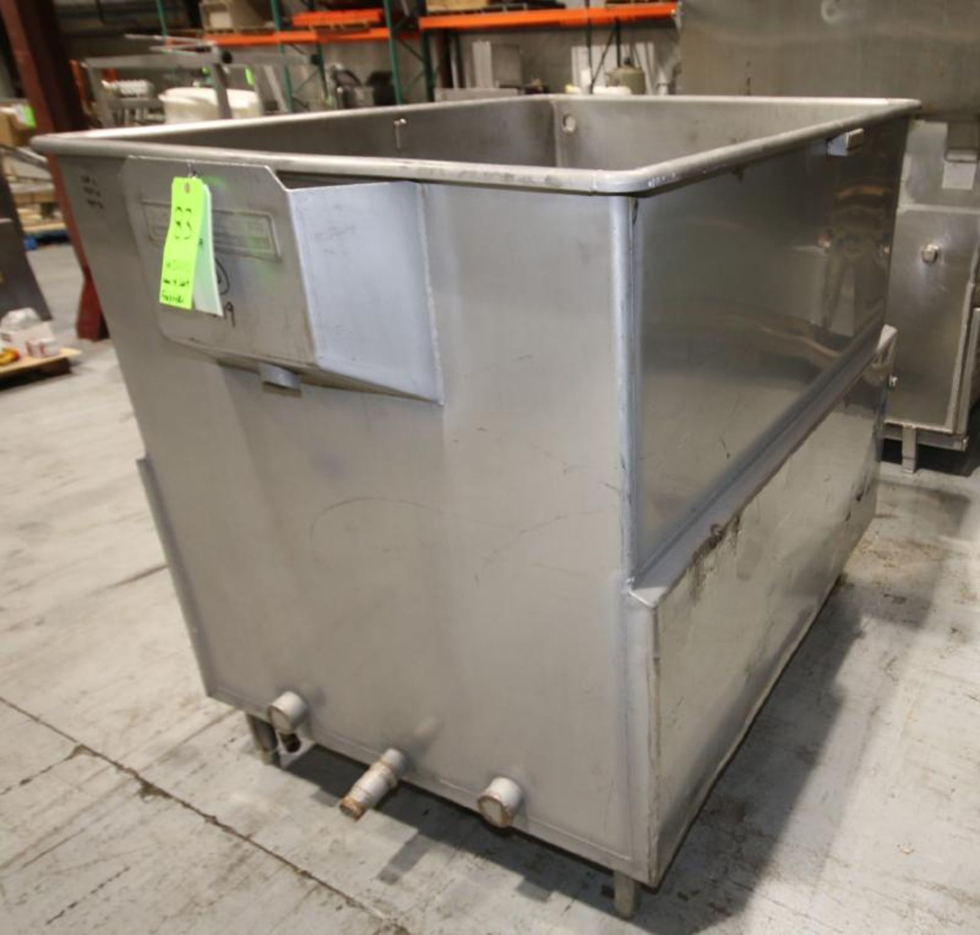 Mueller 5 ft L x 42" W x 44" D Square Jacketed S/S Chill Tank, Model SCI, SN L26223-10 (Located - Image 3 of 3