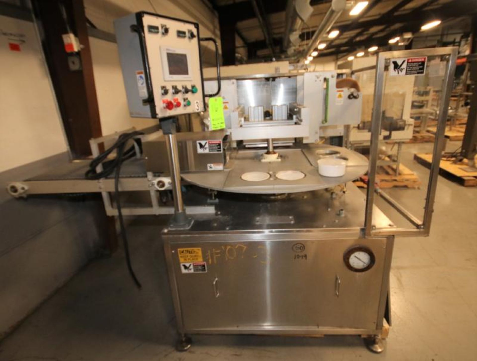 Orics 8-Station Round Tamper Evident Sealer, Model SLSVGF-R20, S/N SCF9981, Set-Up with 6-1/2" W - Image 2 of 11