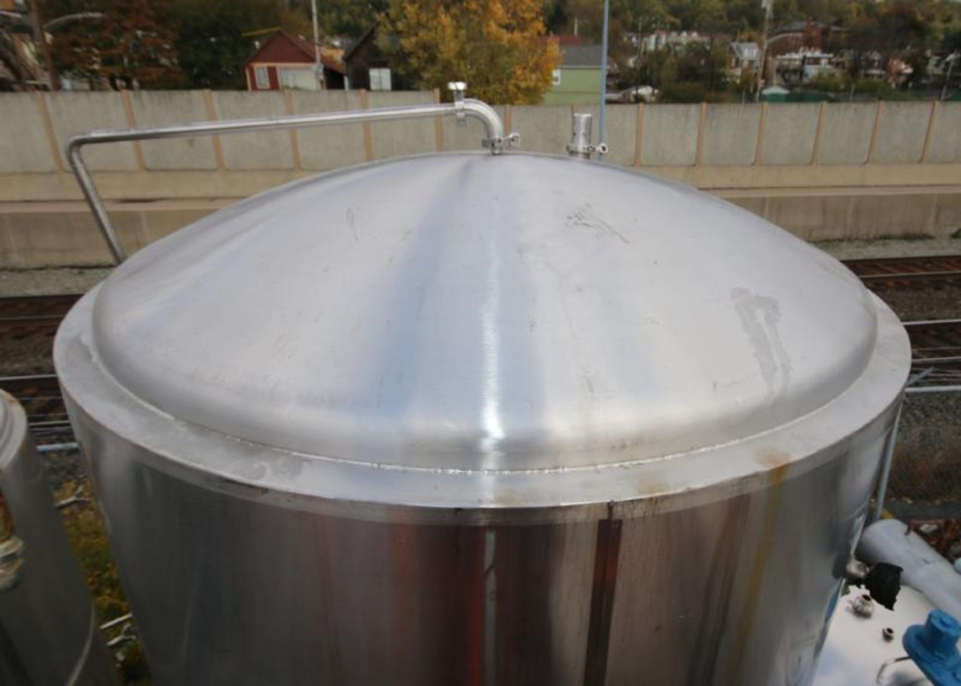 Century 1,157 Gallon Dome Top Cone Bottom Jacketed S/S Fermentation Tank, SN 1062-12, with Side - Image 5 of 11