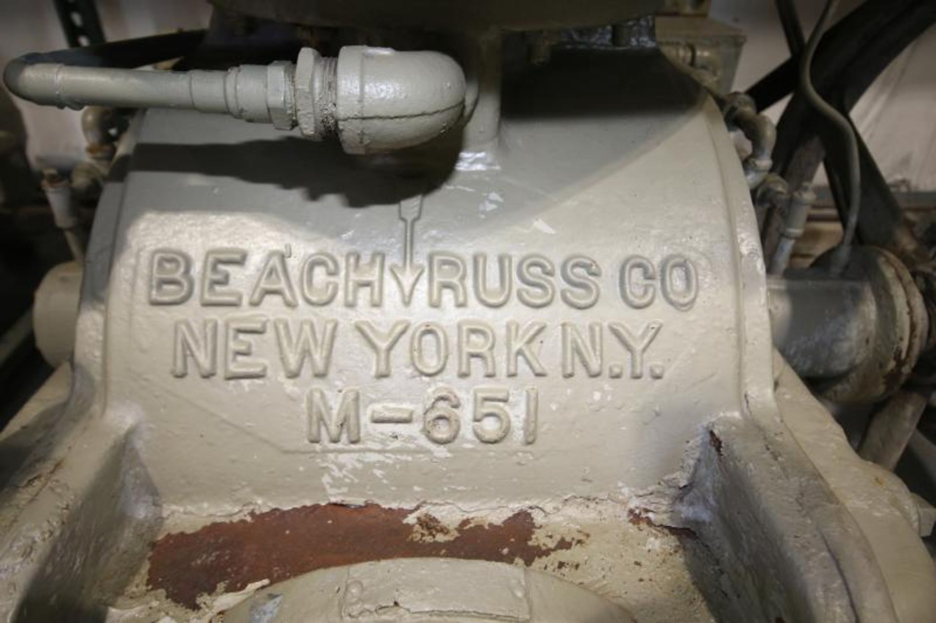 Beach Russ 15 hp Vacuum Pump, S/N 96219, Pump Size 250/RU, 1750 RPM, 230/460 V, 3 Phase (Located - Bild 3 aus 5