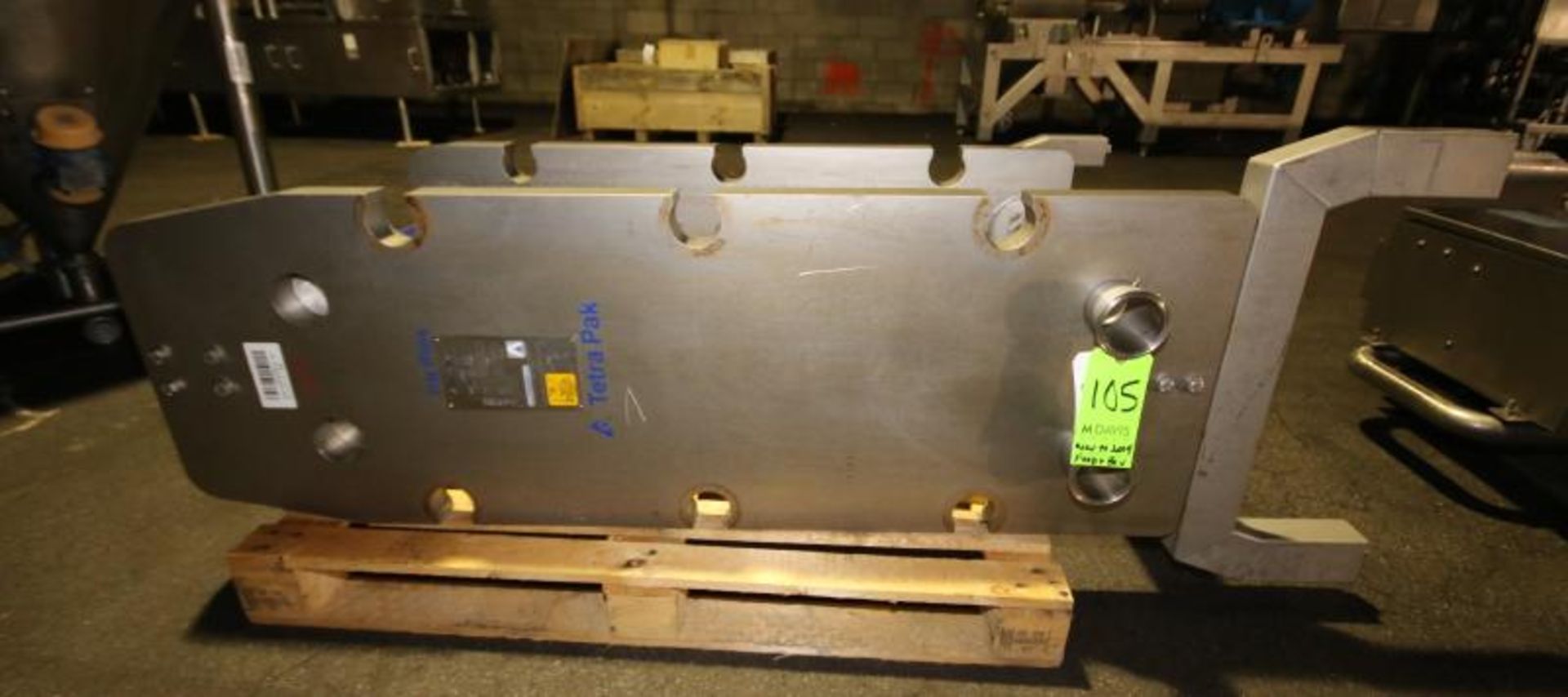 2008 Tetra Pak S/S Plate Press Frame, Model C8-SH, SN 30110-66931, MAWP 290 psi @ 230 degree F, ( - Image 6 of 7