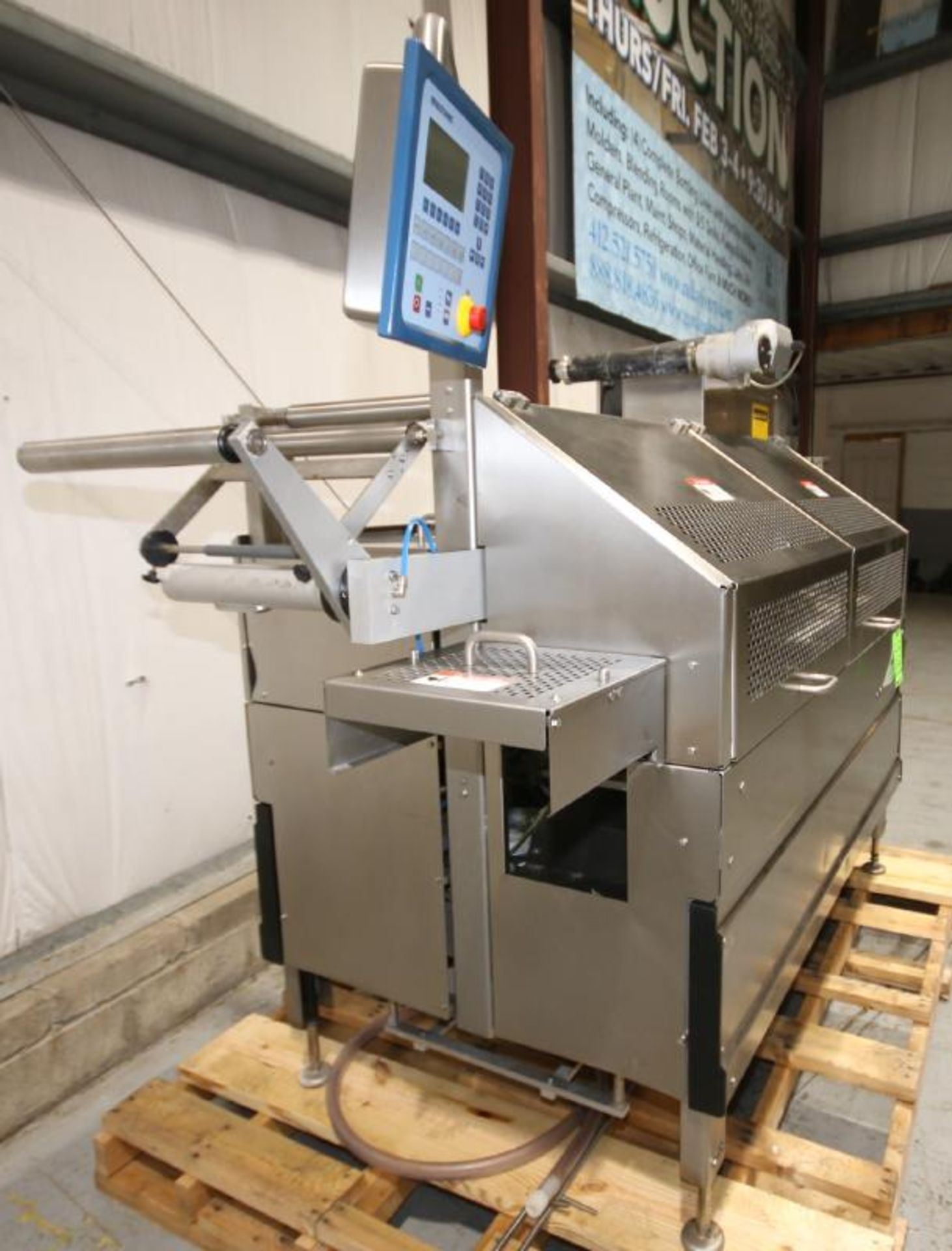 2007 MultiVac S/S Tray Sealer, Model T350, S/N 113105, Set-Up with 3-1/4" W x 5-1/2" L 2-Station - Image 9 of 20