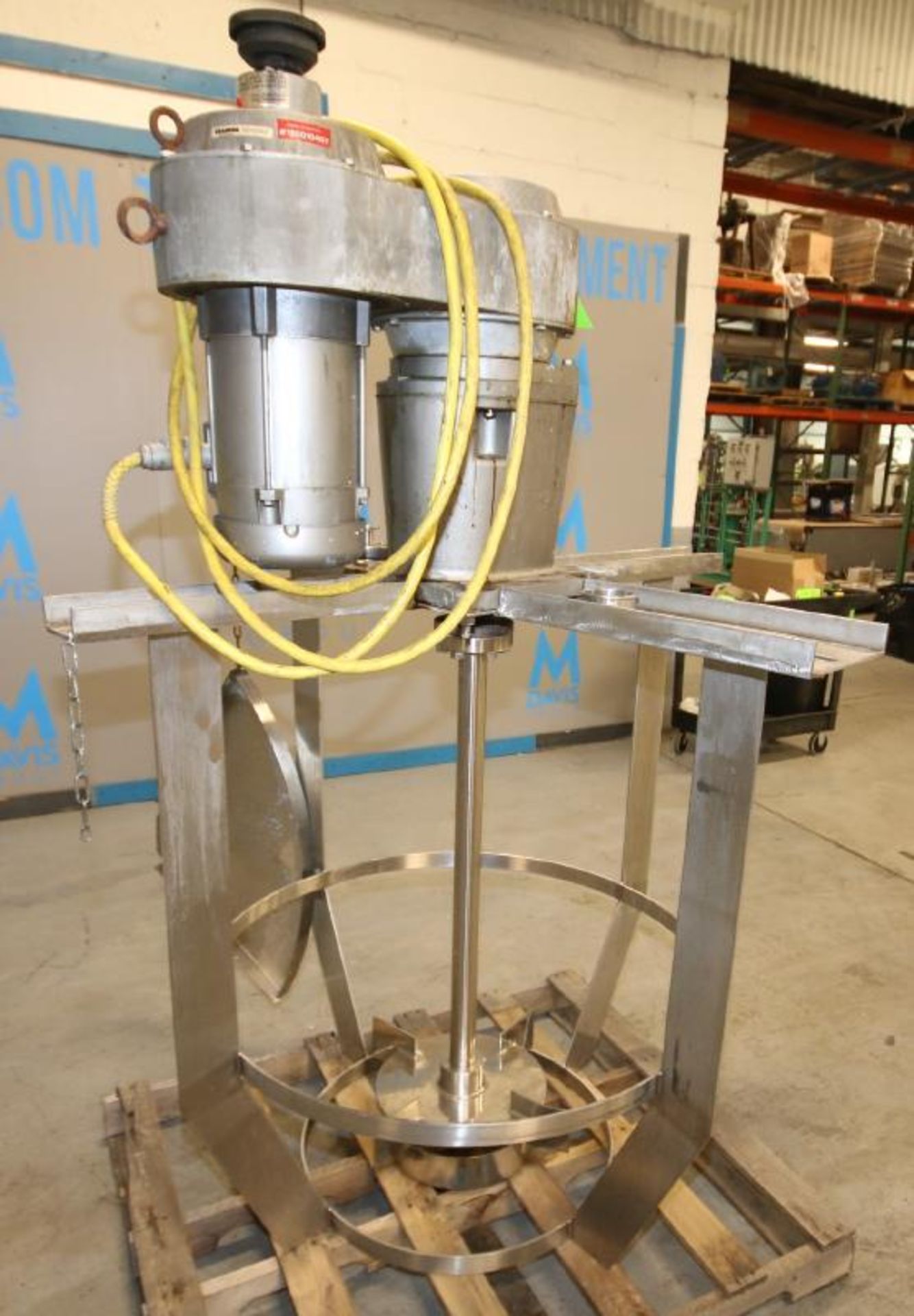 Lightnin S/S Tank Agitator, Model XLQ-300BV, SN 390685, with 3 hp / 1725 rpm Motor, 230/460V 3 - Image 4 of 7