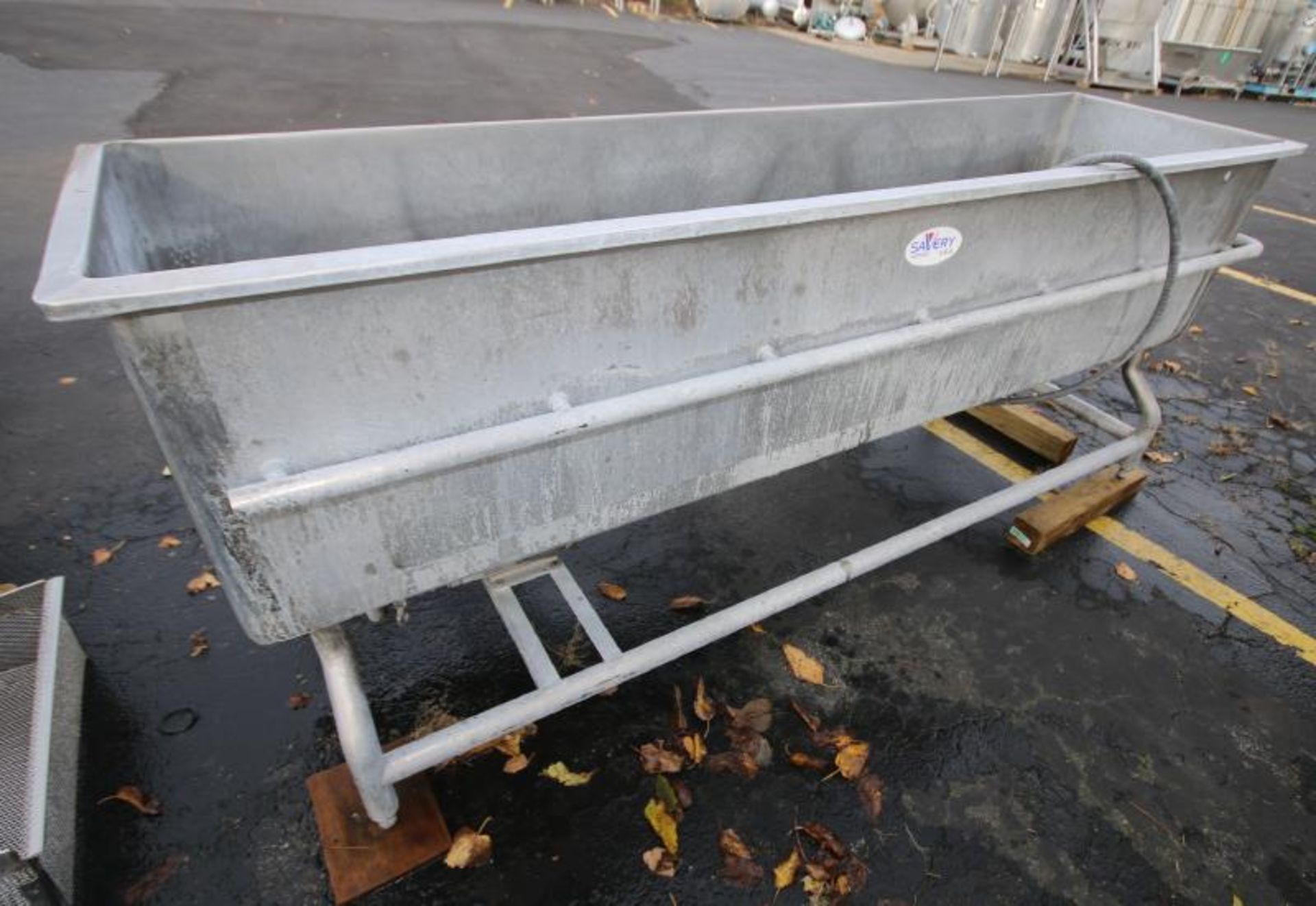 Savery 8 ft L x 23" W x 21" D Jet Spray S/S Wash Trough, with Tri Clover Type 1 hp Centrifugal Pump, - Image 3 of 5