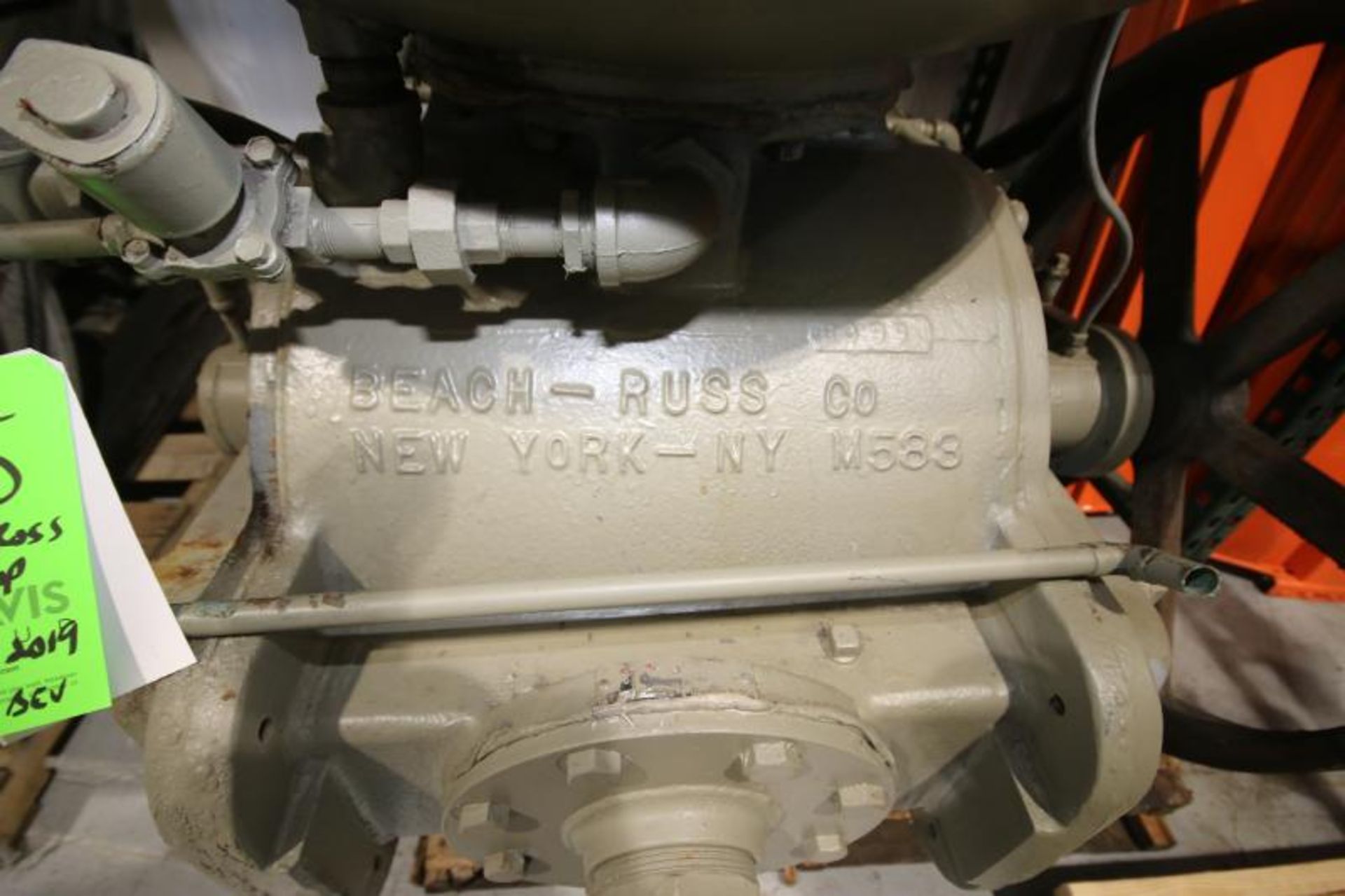 Beach Russ 20/15 hp Vacuum Pump, S/N 2-13673, Pump Size 325HM916, 1755/1400 RPM, 208-230/460 - 190/ - Bild 3 aus 5