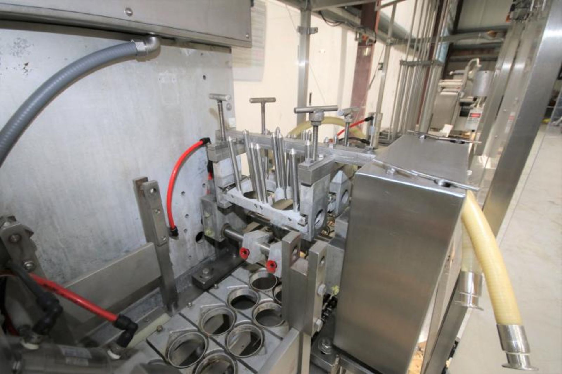 Auto Prod S/S 2-Lane Cup Filler, with 2-1/2" Dia. Cups, 10" L x 3" W Plates, (4) Filler Heads, - Image 6 of 11