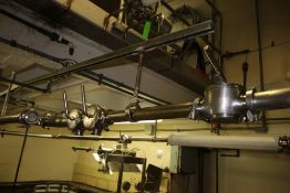 S/S 2" Plug Valves, with S/S Clamps (NOTE: Installed in Ice Cream Section of Plant) (DA)