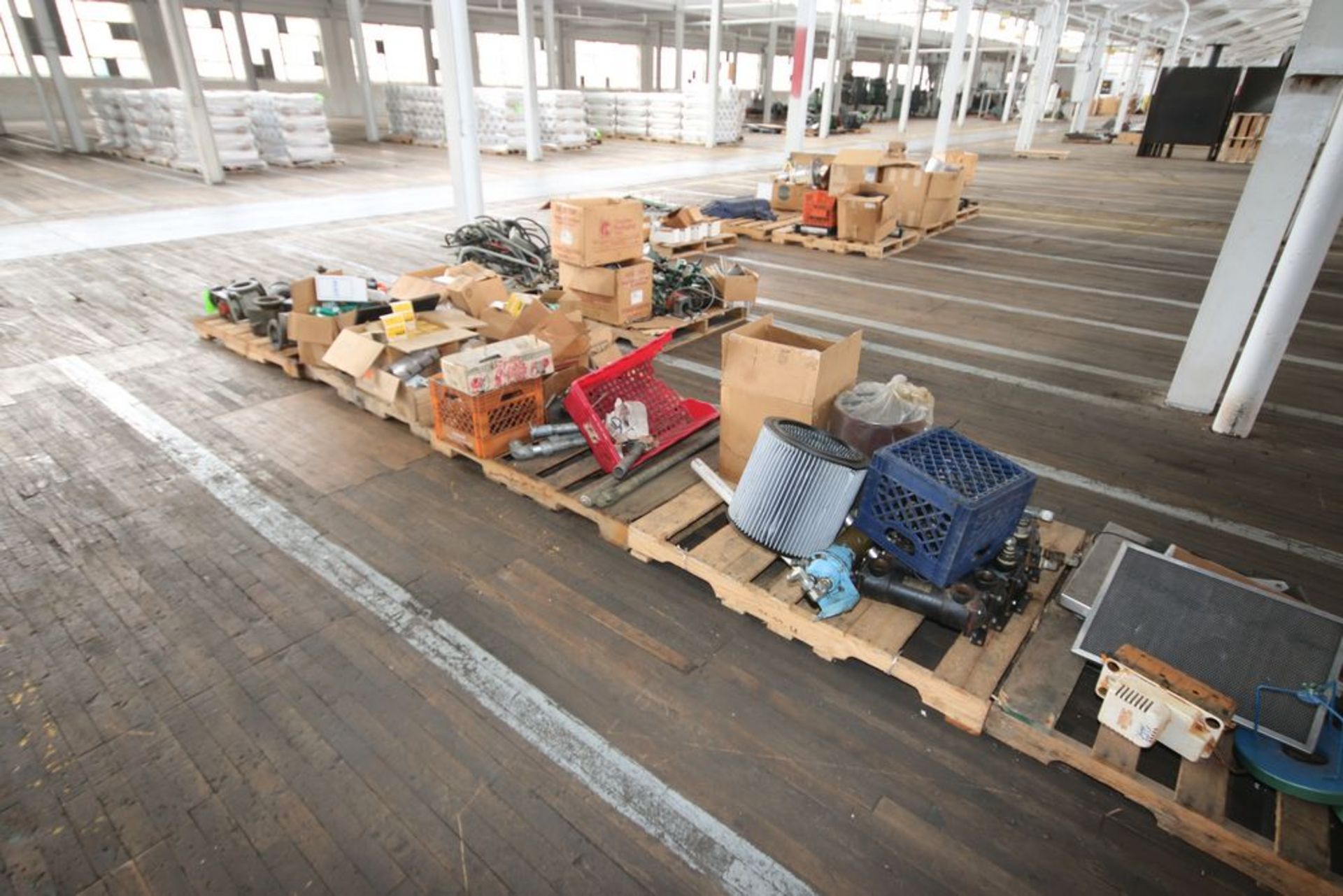 Large Assortment of Parts, Includes (2) Pallets of Drives & Hydraulic Drives, Plastic Conveyor Belt, - Image 8 of 8