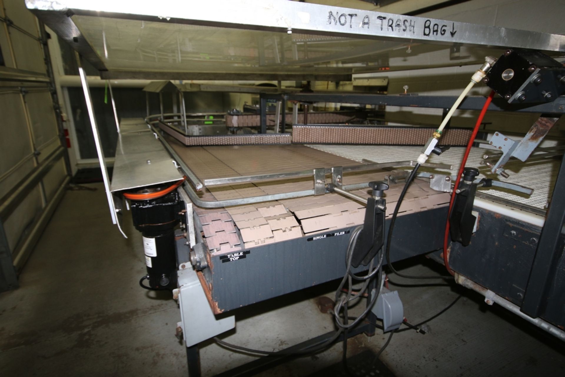 AIS Debagging Table, with Table Top Single Filer, with S/S Discharge Conveyor, Aprox. 36" W Table - Image 9 of 12