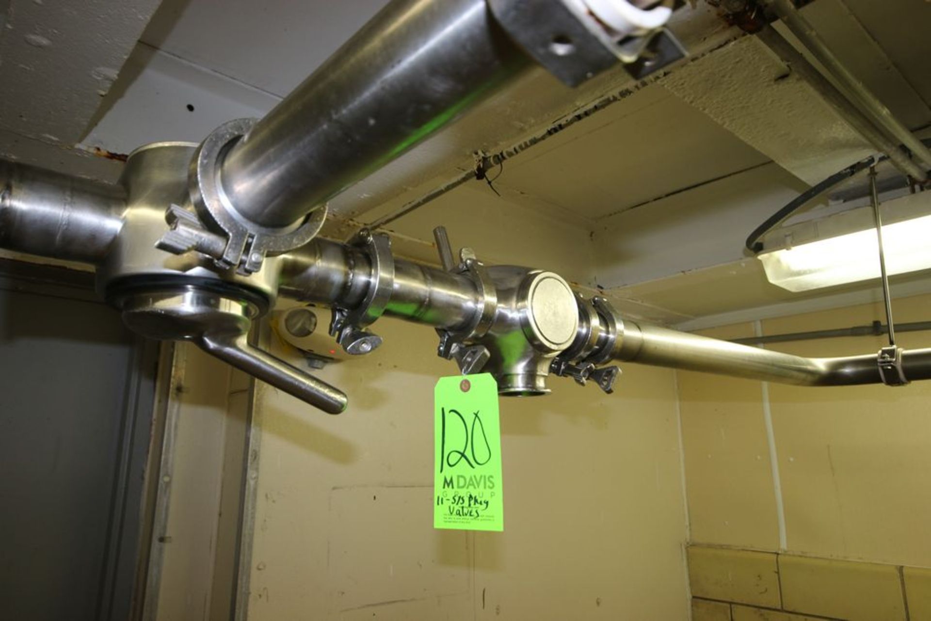 S/S 2" Plug Valves, with S/S Clamps (NOTE: Installed in Ice Cream Section of Plant) (DA) - Image 6 of 6