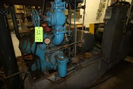 Vilter 60 hp 6-Cylinder Reciprocating Ammonia Compressor, with Marble 1750 RPM Motor, 208/440 Volts,