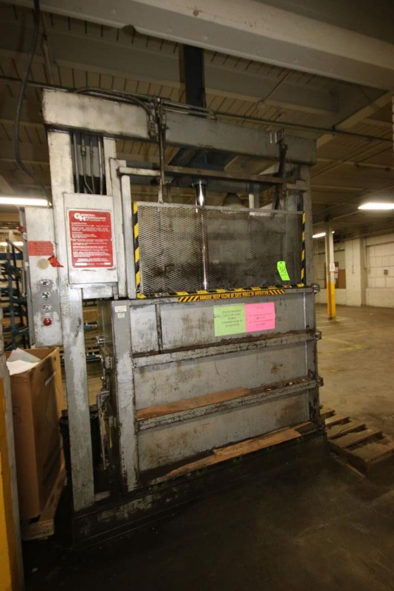 General Hydraulic Vertical Baler, M/N 314A-D20-60, S/N 3229, with NEW S/S Shaft (GD) - Image 2 of 6