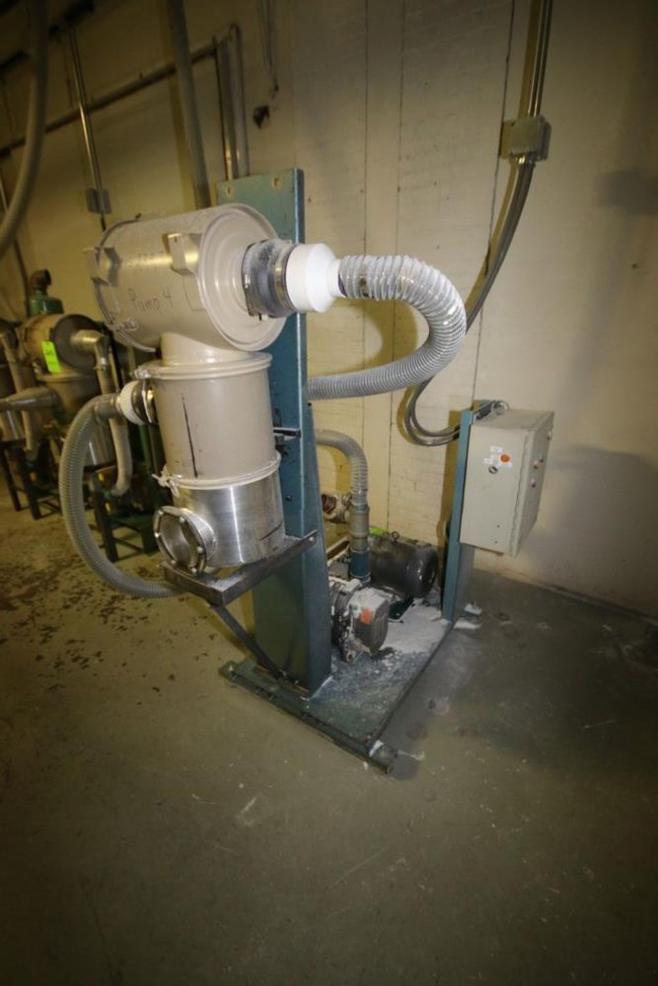 Gardner Denver 7.5 hp Central Vacuum Pump, M/N GACMDRA, with Silencer and Filter, 1750 RPM Motor, - Image 4 of 12