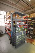 Parts Racking with Contents, Includes S/S Bimba Cylinders, Parts Bins, Bearings by MRC, SKF, INA,
