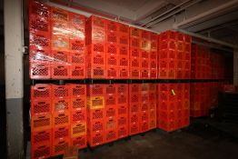 Plastic Milk Crates, Internal Dims.: Aprox. 12" L x 12" W x 10" Deep (SW)