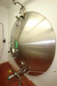 Cherry-Burrel 3,000 Gal. Jacketed Horizontal Tank, with Dual S/S Spray Ball, with Quad Prop Veritcal